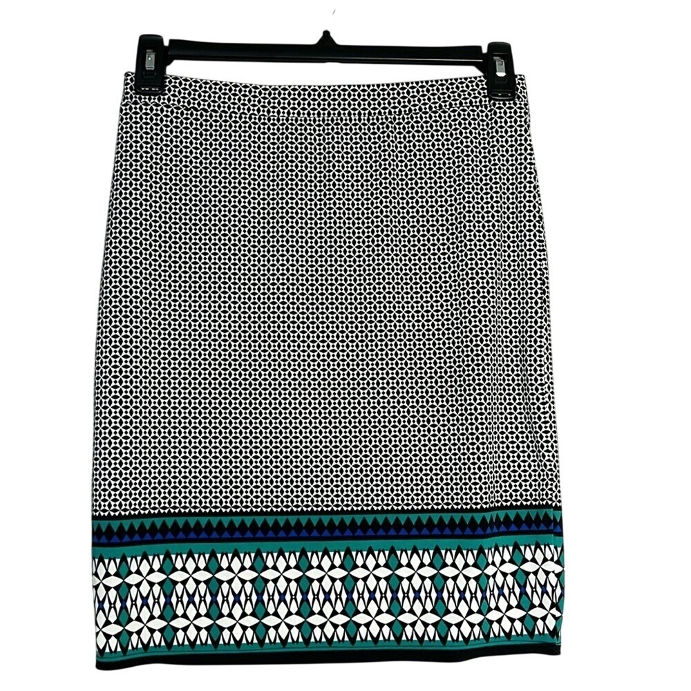 Max Studio Mini Skirt Geometric Stretchy Womens Size Small‎
